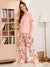 HN-BABY PINK WITH BUTTERFLY PRINTED PAJAMA NIGHT SUIT