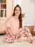 HN-BABY PINK WITH BUTTERFLY PRINTED PAJAMA NIGHT SUIT