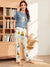 HN-PINEAPPLE PRINTED NIGHT SUIT