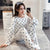 HN-WHITE HEARTS PRINTED NIGHT SUIT