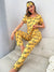 HN-YELLOW LOVE HEART PRINTED NIGHT SUIT